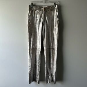 Forte Forte silver genuine leather pants